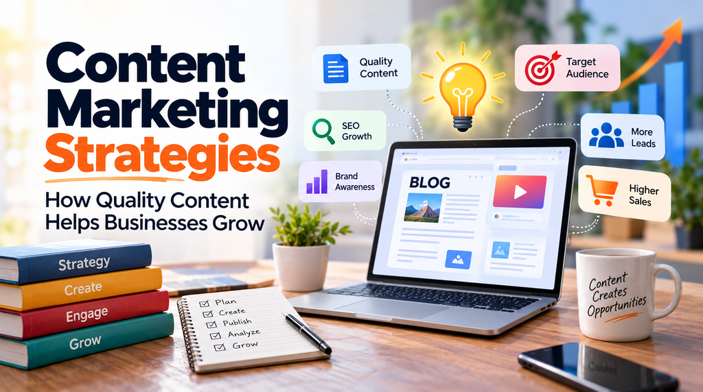 Content marketing strategies to help businesses grow with quality content