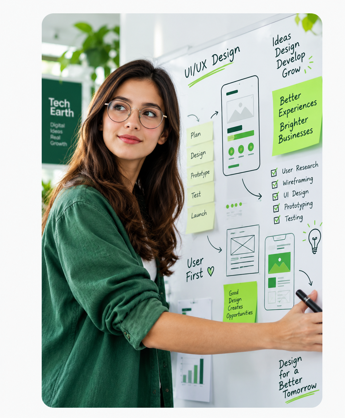 Professional UI UX design delivery process with user research, wireframing, prototyping and interface design